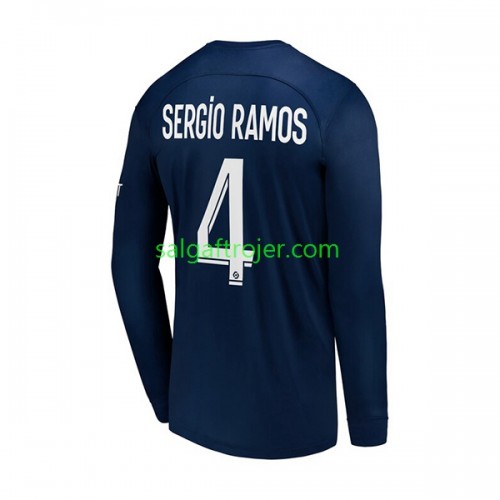 Paris Saint-Germain PSG Sergio Ramos 4 Fodboldtrøjer Hjemmebanesæt 2022/23 Langærmet Paris Saint-Germain PSG Sergio Ramos 4 Fodboldtrøjer Hjemmebanesæt 2022/23 Langærmet